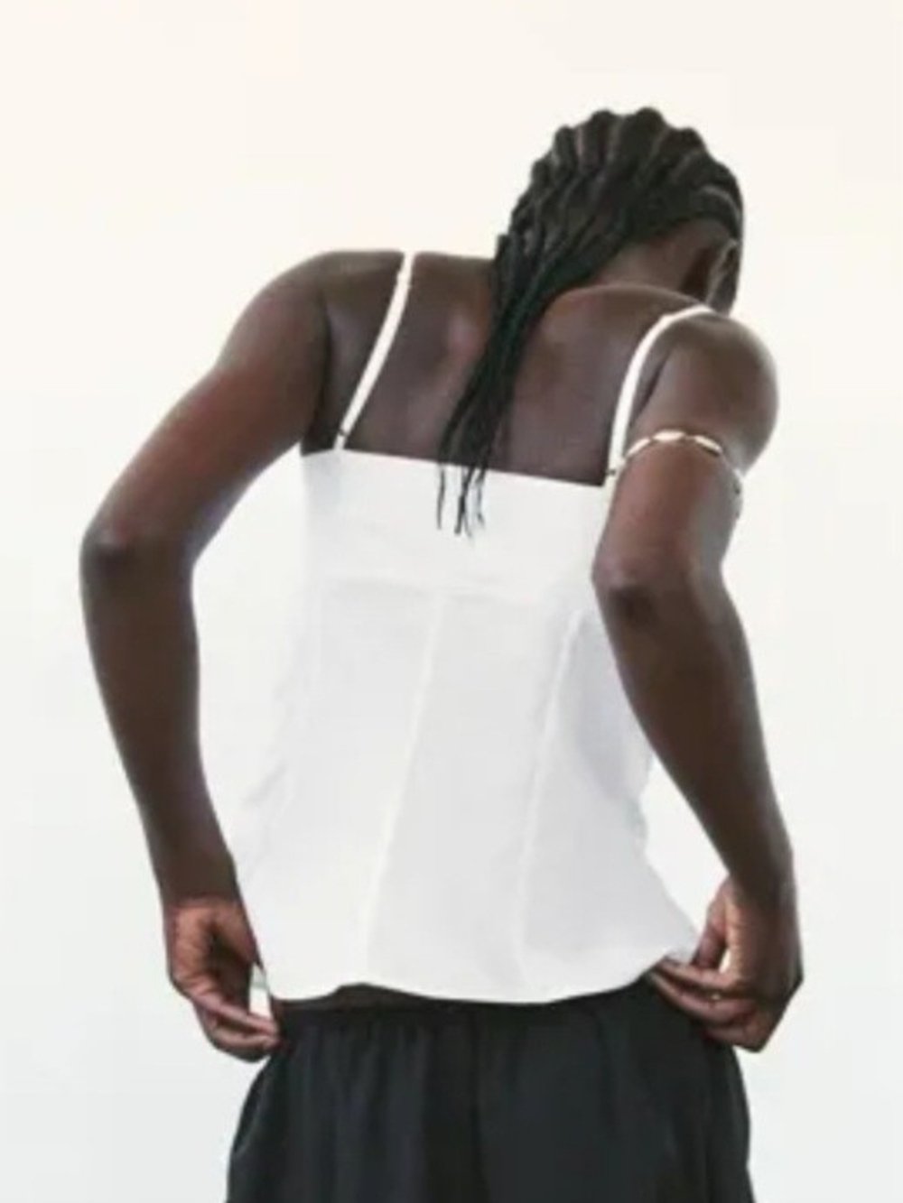 Zara 🤍 Gabardine Top with Ties – Size XXL (NWT) 🤍 - Picture 2 of 7